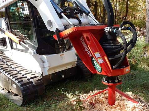 skid steer stump auger|tractor mounted stump remover.